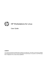 HP Z400 HP Workstations for Linux - User Guide