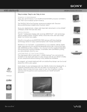 Sony VGC-JS210J Marketing Specifications (Glossy Black)