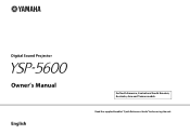 Yamaha YSP-5600 Owners Manual