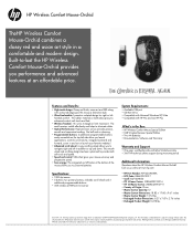 HP FQ422AA HP Wireless Comfort (Orchid) Mouse - Datasheet