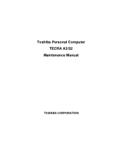 Toshiba Tecra A3-S711 Maintenance Manual