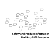 Blackberry 8800 Safety and Product Information