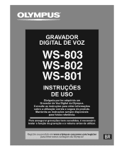 Olympus WS-802 WS-802 Instru败s de Uso (Portugu鱠? Brazilian)