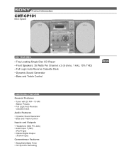 Sony CMT-CP101 Specifications