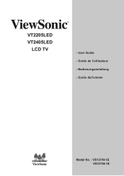 ViewSonic VT2405LED-2-S User Guide