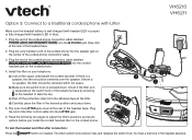 Vtech VH6211 Headset connection methods - Option 3 Connect to a traditonal corded phone with Lifter