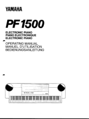 Yamaha PF1500 Owner's Manual (image)
