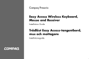 HP 3350 Compaq Presario Easy Access Wireless Keyboard, Mouse and Receiver Installation Guide