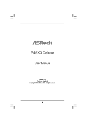 ASRock P45X3 Deluxe User Manual