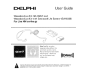 DELPHI SA10252 User Guide