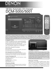 Denon DCM-5000 Literature/Product Sheet