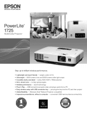 Epson PowerLite 1725 Product Brochure