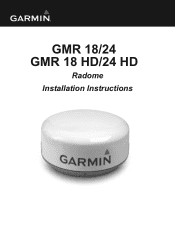 Garmin GMR 18 HD Radome Installation Instructions
