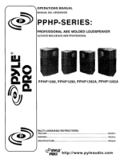 Pyle PPHP1290 PPHP1590 Manual 1