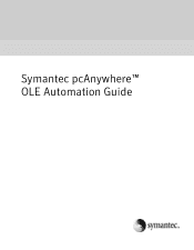 Symantec 14541094 OLE Automation Guide