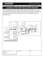 Alpine HCE-TCAM1-WRA Installation Guide