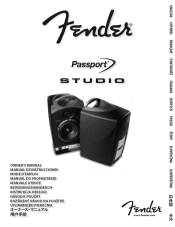 Fender Passport Studio Owners Manual