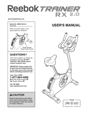 Reebok Trainer Rx 2.0 Bike English Manual