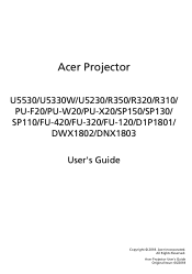 Acer U5230 User Manual