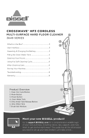 Bissell CrossWave HF3 Cordless Multi-Surface Wet Dry Vac 3649A User Guide