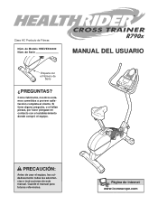 HealthRider Crosstrainer R890 X Bike Spanish Manual