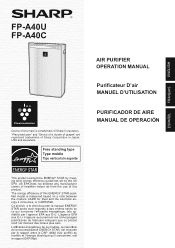 Sharp FP-A40UW FP-A40U Operation Manual