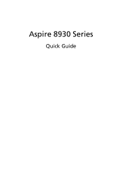 Acer Aspire 8930G Aspire 8930G/8930Q Quick Guide