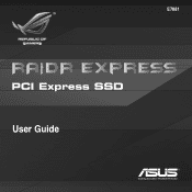 Asus RAIDR Express PCIe SSD RAIDR Express PCIe SSD User's Manual