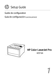 HP Color LaserJet Pro 4201-4203cdn Setup Guide 5