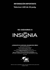 Insignia NS-50E440NA14 Important Information (Spanish)