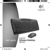 Logitech Wireless Desktop MK300 User Guide