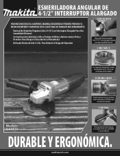 Makita GA4534 Flyer (Spanish)