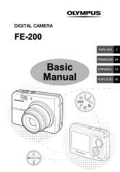 Olympus FE 200 FE-200 Basic Manual (English, Français, Español, Português)