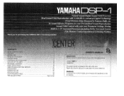 Yamaha DSP-1 DSP-1 OWNERS MANUAL
