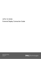 Dell XPS 13 9340 External Display Connection Guide