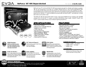 EVGA GeForce GT 430 SC PDF Spec Sheet