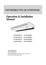 Haier AC282AFERA User Manual