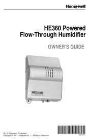 Honeywell HE360 Owners Guide
