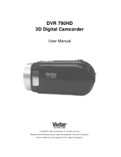 Vivitar DVR 790HD Camera Manual