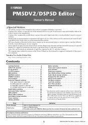 Yamaha DSP5D Pm5dv2 / Dsp5d Editor Owner's Manual