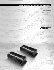 Bose SA3 Owners Guide