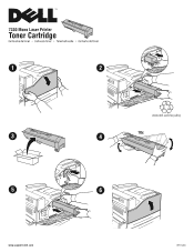 Dell 7330dn Mono Laser Printer Toner Cartridge Install Instruction
