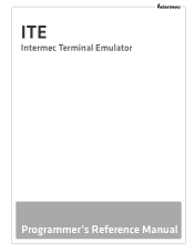 Intermec CK71 Intermec Terminal Emulator (ITE) Programmer's Reference Manual