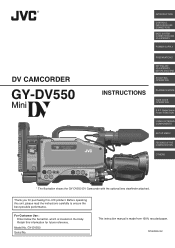 JVC GY-DV550E Instruction Manual