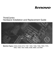 Lenovo 8820E8U Hardware Installation Guide