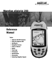 Magellan eXplorist 200 Manual - English