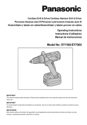 Panasonic EY7960 EY7460 User Guide