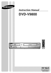 Samsung DVD V9800 User Manual (ENGLISH)