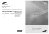 Samsung LN46B500P3FXZA User Manual (ENGLISH)