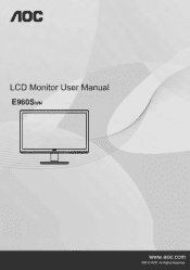 AOC e960Swn User Manual